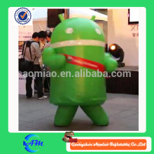 Android traje de mascote costume inflável android traje personalizado para venda